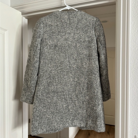 H&M Grey Tweed Coat - Picture 6 of 6